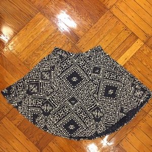 Blue and White Skirt